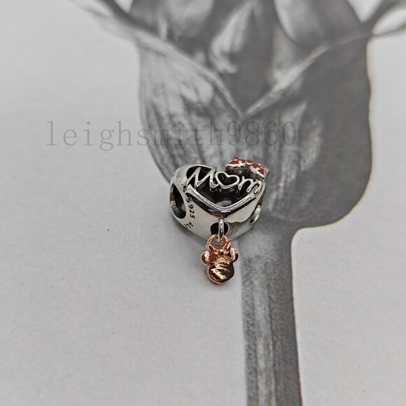 Pandora Minnie Mouse Mom Heart Charm - Picture 2 of 7